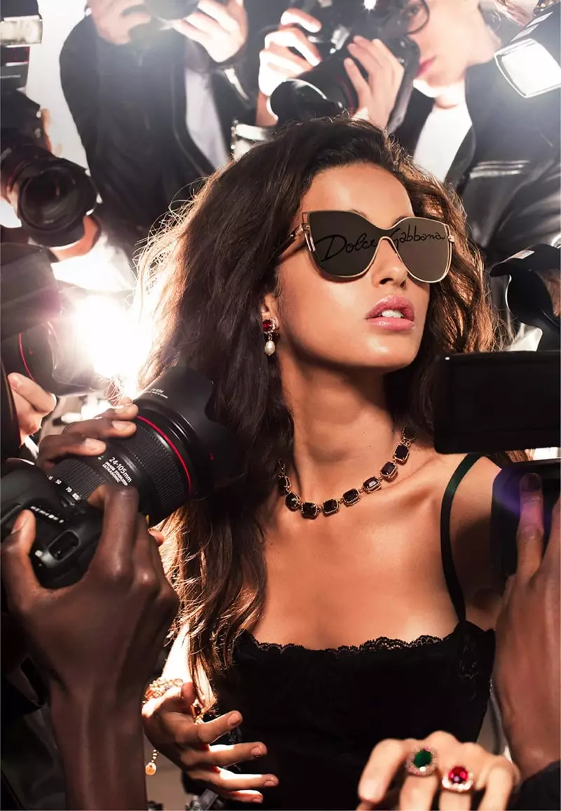 Dolce & Gabbana nappaa Chiara Scelsin #DGLogo Eyewear -kampanjaan