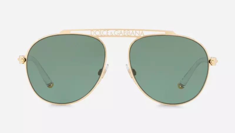 Dolce & Gabbana #DGLogo Pilot Sunglasses $235