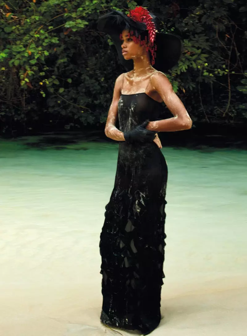 Blésnya Minher Wears Getaway Fashion for Numéro