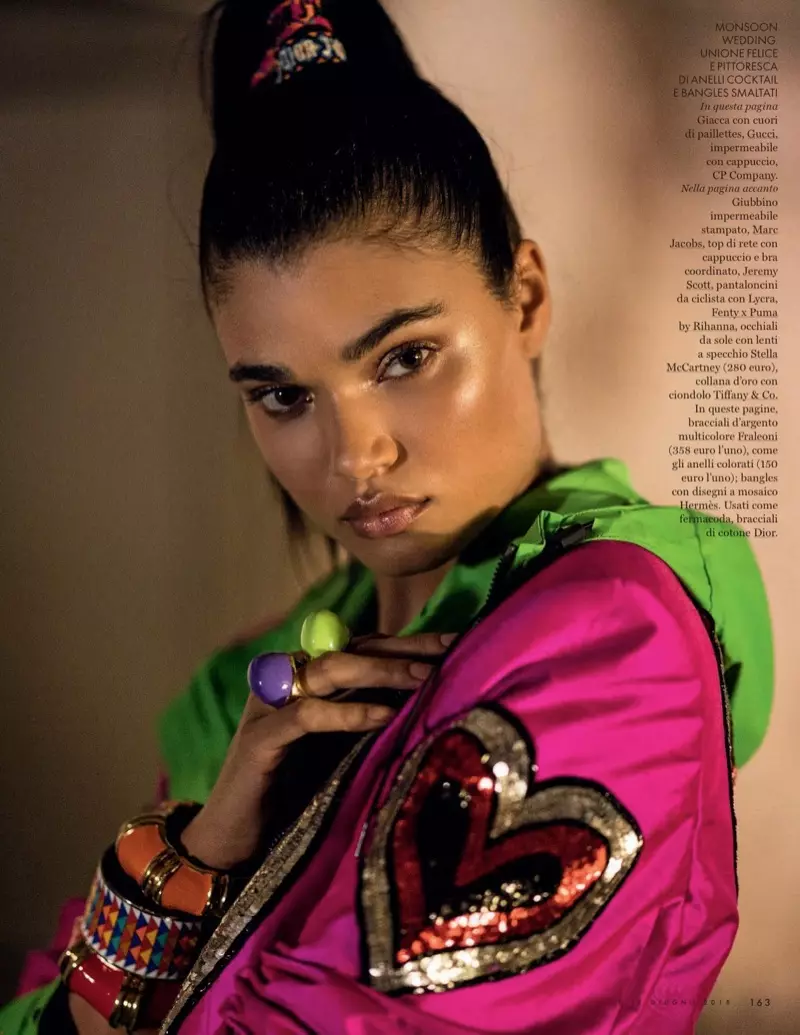 Daniela Braga Mengambil Trend Neon untuk ELLE Italy