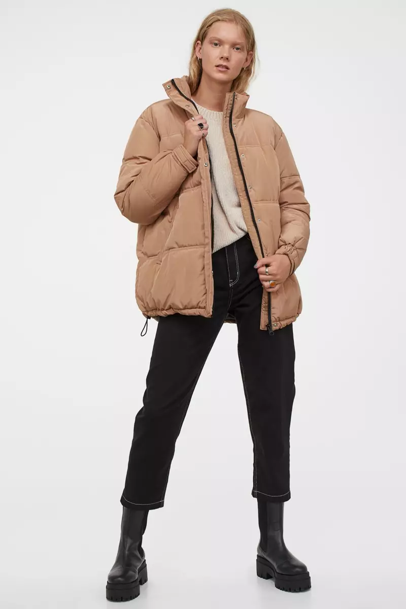 Bunda H&M Oversized v béžové barvě 59,99 $