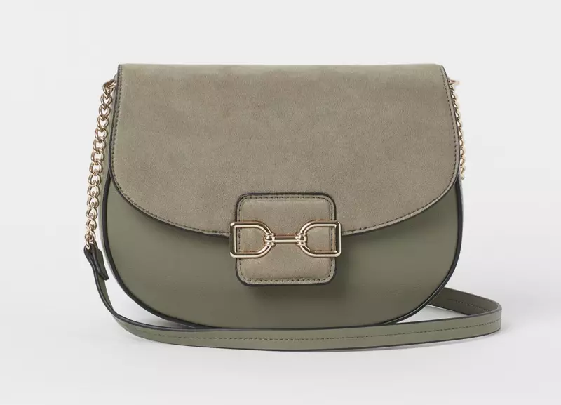 Bolso de hombro de H&M en verde caqui claro $19.99