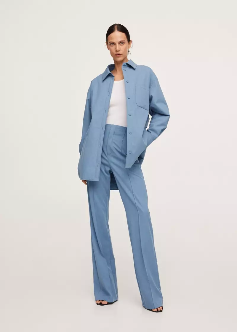 Pernille x Mango Trograndaj Superĉemizaj Poŝoj $119.99