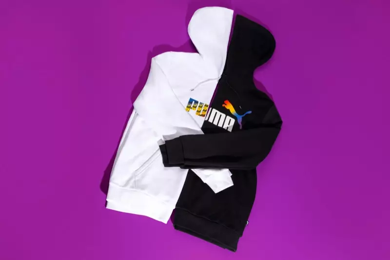 E Bléck op de From PUMA With Love Pride Pack.