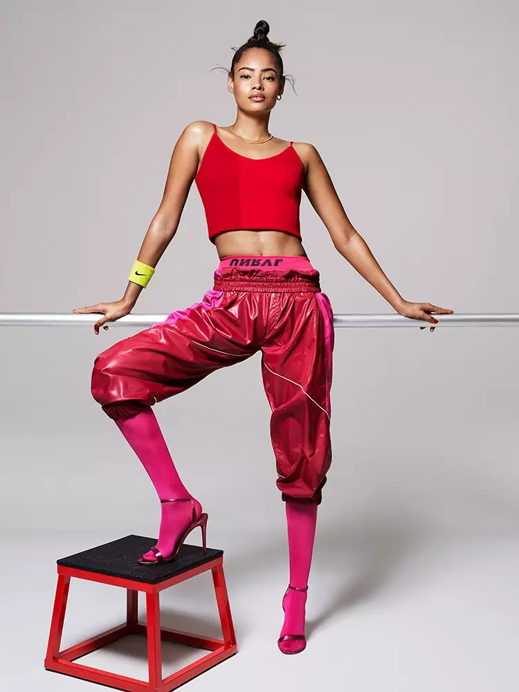 Malaika Firth Models Look sportivo per la salute delle donne