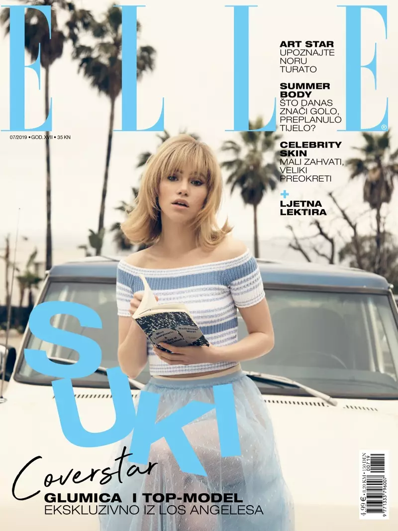 Suki Waterhouse Pozează în stil retro pentru ELLE Croația