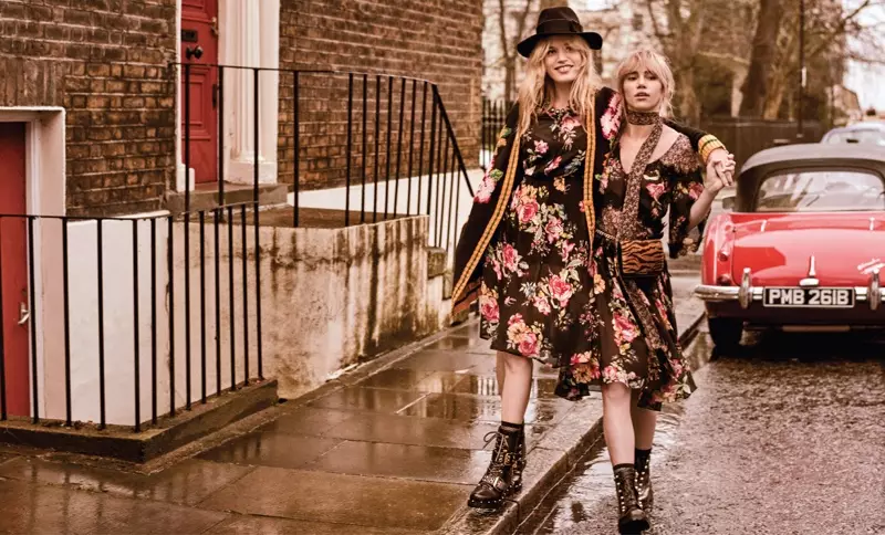 Twinset spotlights floral prints foar hjerst-winter 2018 kampanje