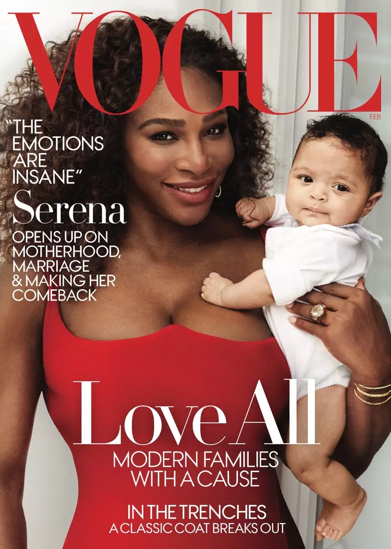 Serena Williams & Dochter | Vogue | februari 2018 | Cover fotoshoot