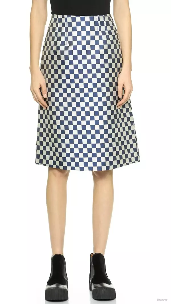 Marc ni Marc Jacobs Checkerboard Jacquard Skirt