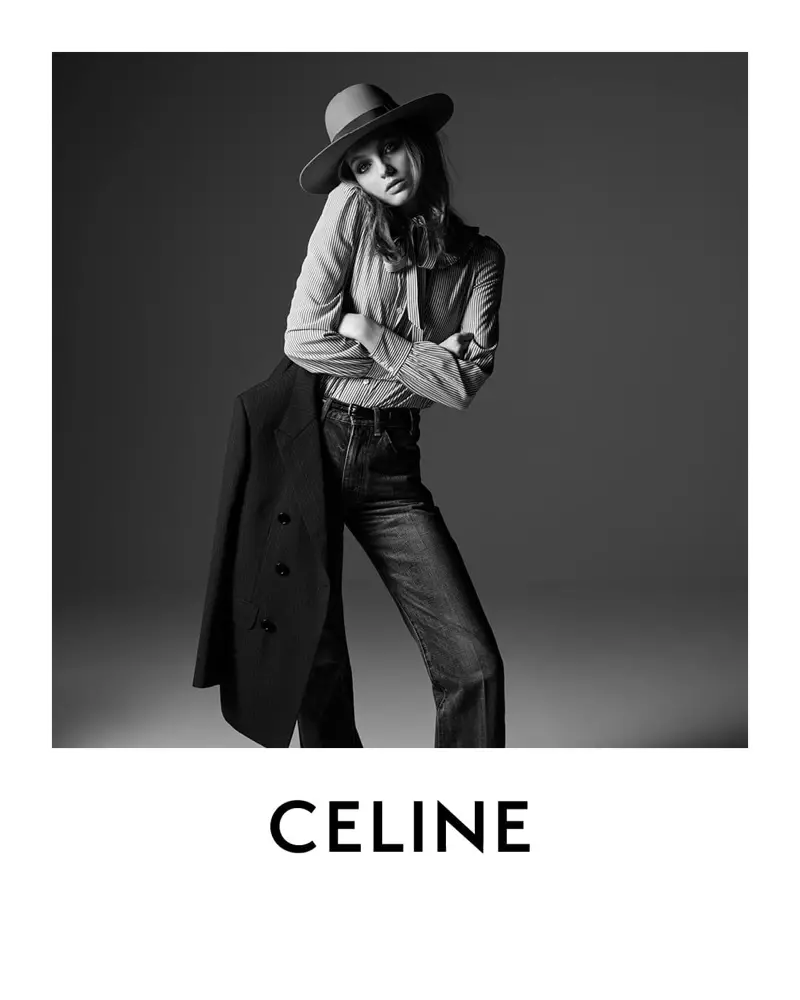 Le mannequin Fran Summers apparaît dans le portrait de Céline par Hedi Slimane