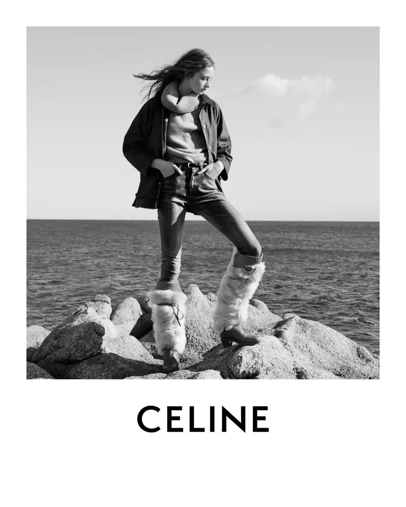 Анна Франческа в центре внимания рекламной кампании Celine Winter 2020