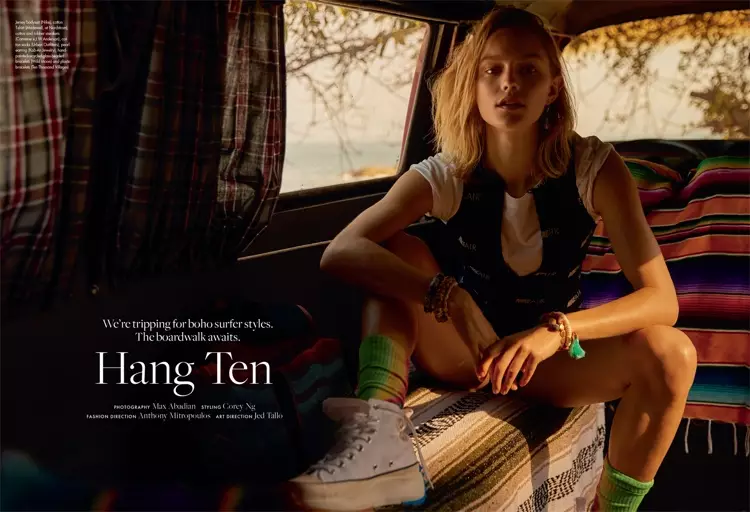 Clair Wuestenberg kanaliserer Surfer Vibes for ELLE Canada