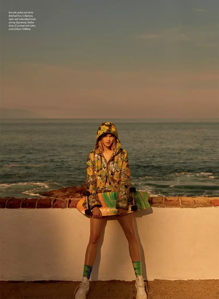 Clair Wuestenberg Channels Surfer Vibes for ELLE Kanada