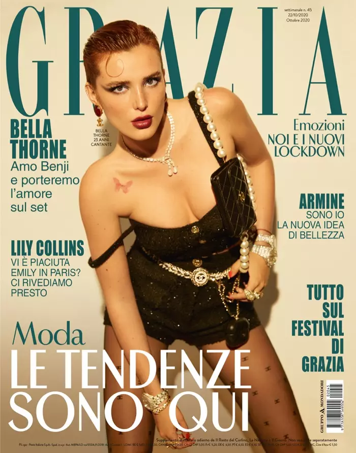 贝拉·索恩（Bella Thorne）在意大利格拉齐亚（Grazia Italy）2020 年 10 月封面上