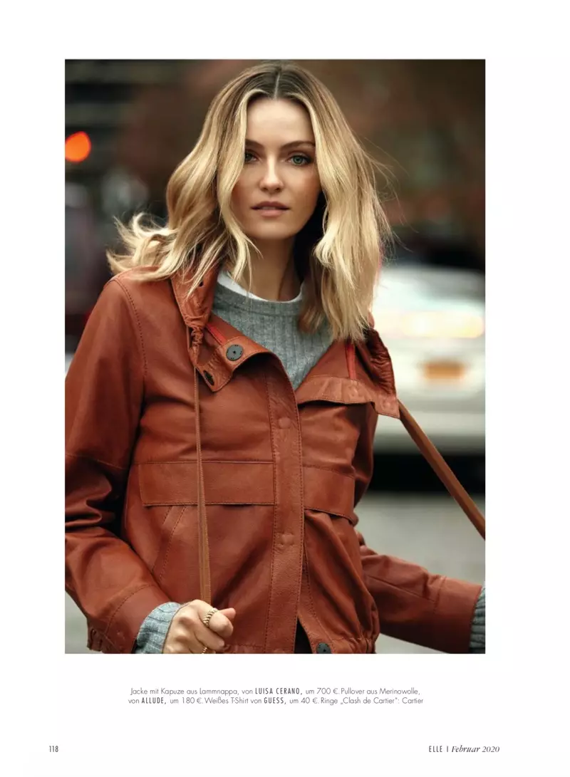 Valentina Zelyaeva modella Chic Street Styles per ELLE Germania