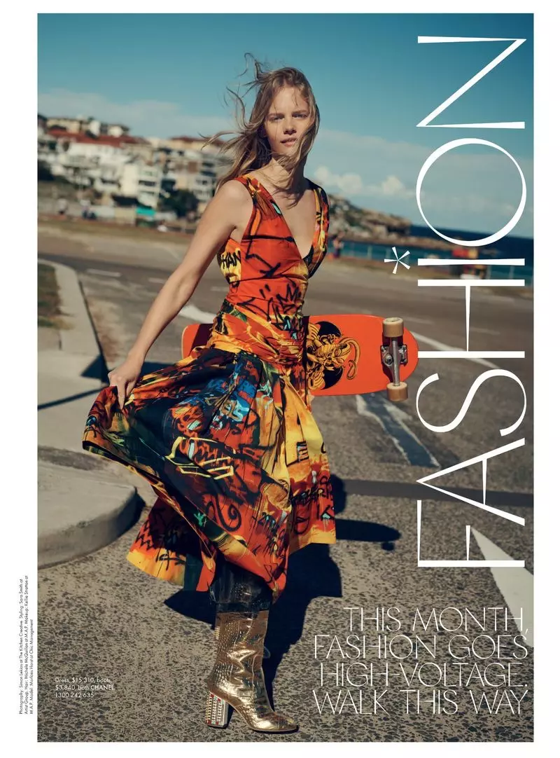 Marloes Horst posa in una moda eccezionale per ELLE Australia