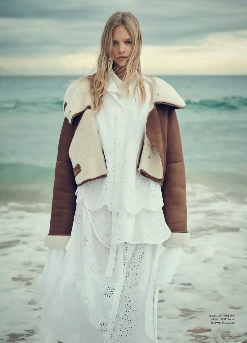 Marloes Horst posa in una moda eccezionale per ELLE Australia