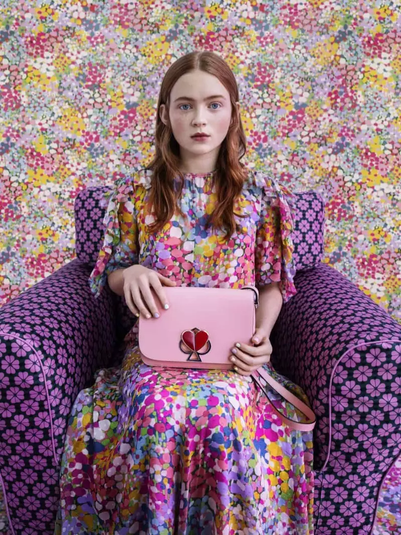 Ngôi sao Sadie Sink trong chiến dịch Kate Spade xuân hè 2019