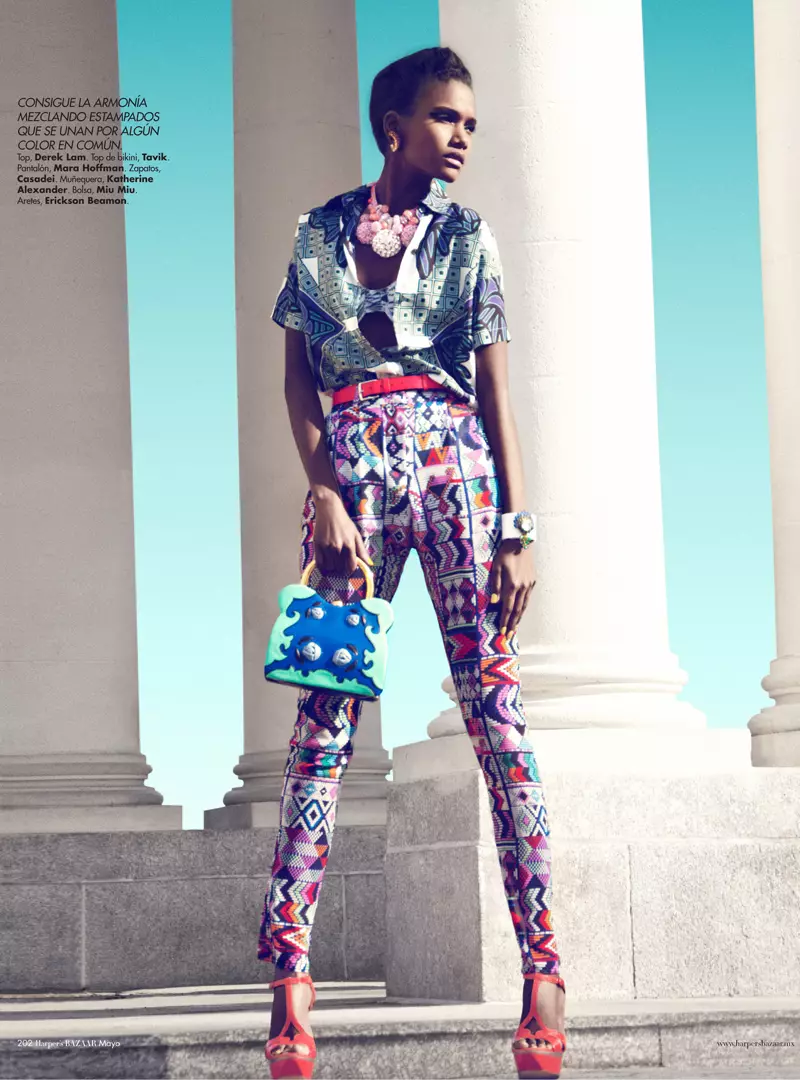 Arlenis Sosa od Kevina Sinclaira pre Harper's Bazaar Mexico máj 2012