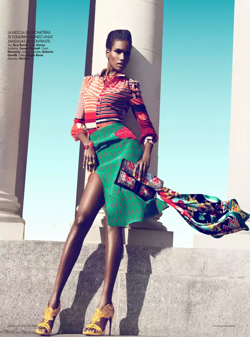 Arlenis Sosa de Kevin Sinclair per a Harper's Bazaar Mèxic, maig de 2012