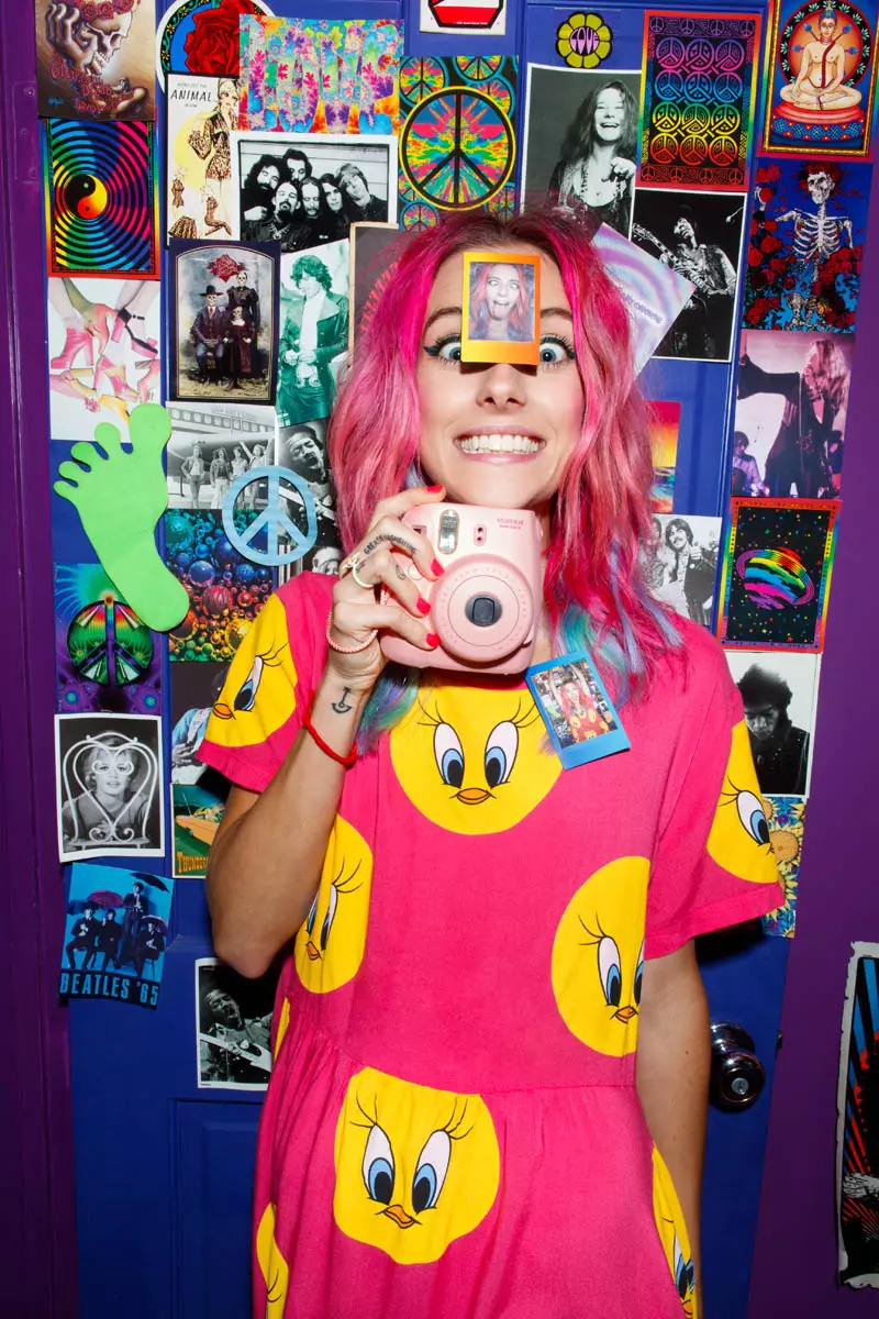 Chloe Norgaard Models Neon Style for Nasty Gal's Gift Lookbook