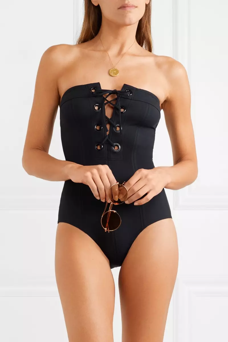 Eres Nikko Mila Lace-Up Bandeau Swimsuit $ 530