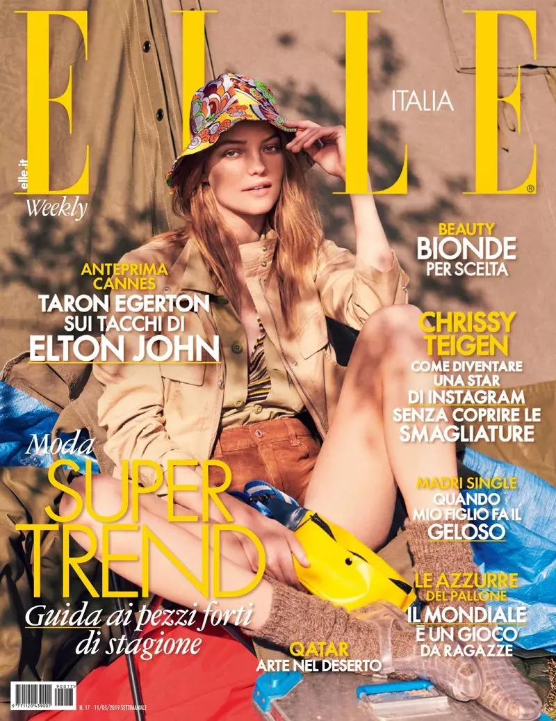 Roos Abels Goes Glamping in Outdoor Looks para sa ELLE Italy
