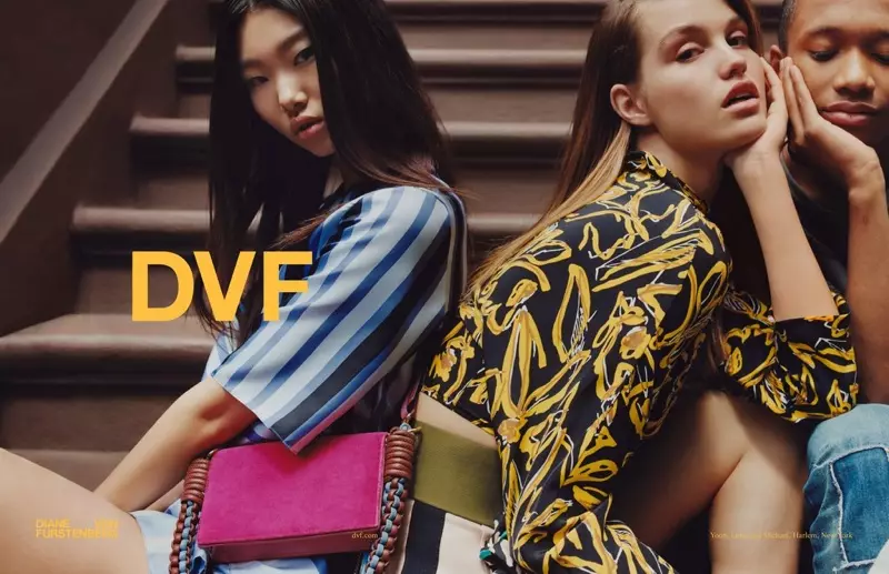 Yoon Young Bae i Luna Bijl glume u kampanji Diane von Furstenberg za jesen-zimu 2017.