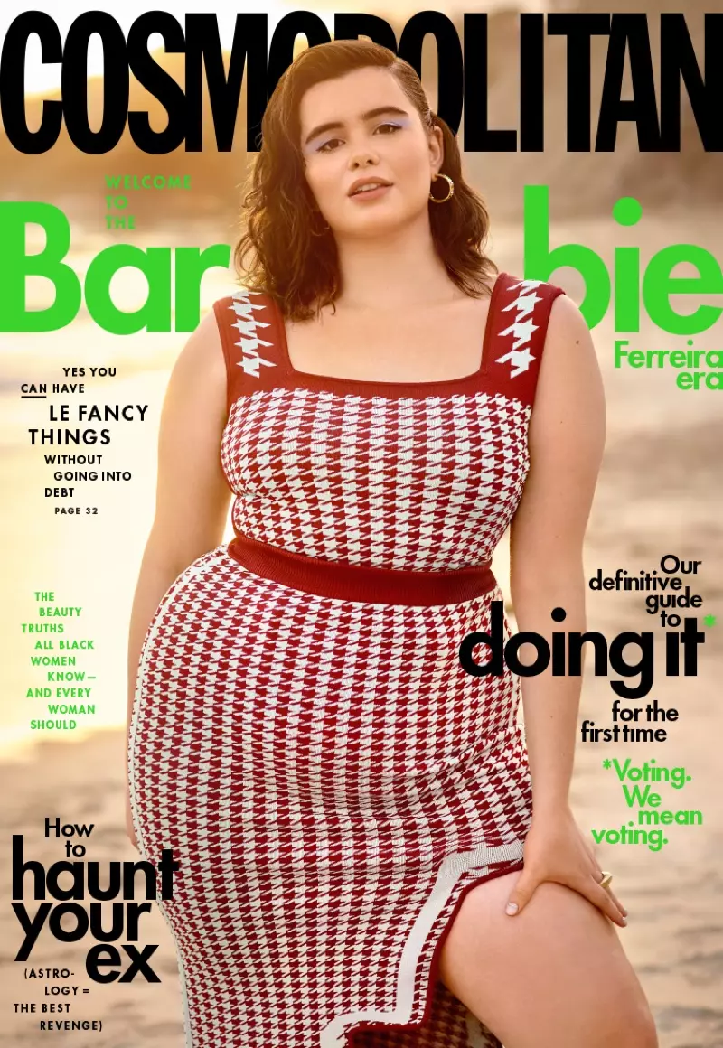 Barbie Ferreira op Cosmopolitan oktober 2020 Cover