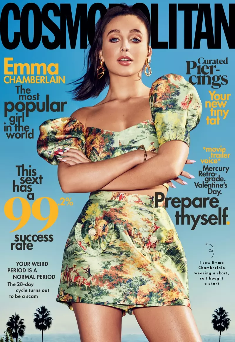 Emma Chamberlain Cosmopolitan 2020 Coverfoto's