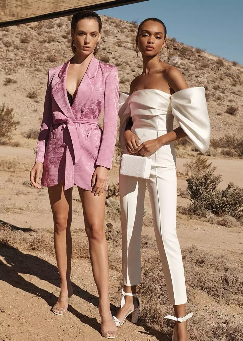 Bida sina Samantha Archibald at Hannah Ferguson sa Intermix spring-summer 2020 campaign