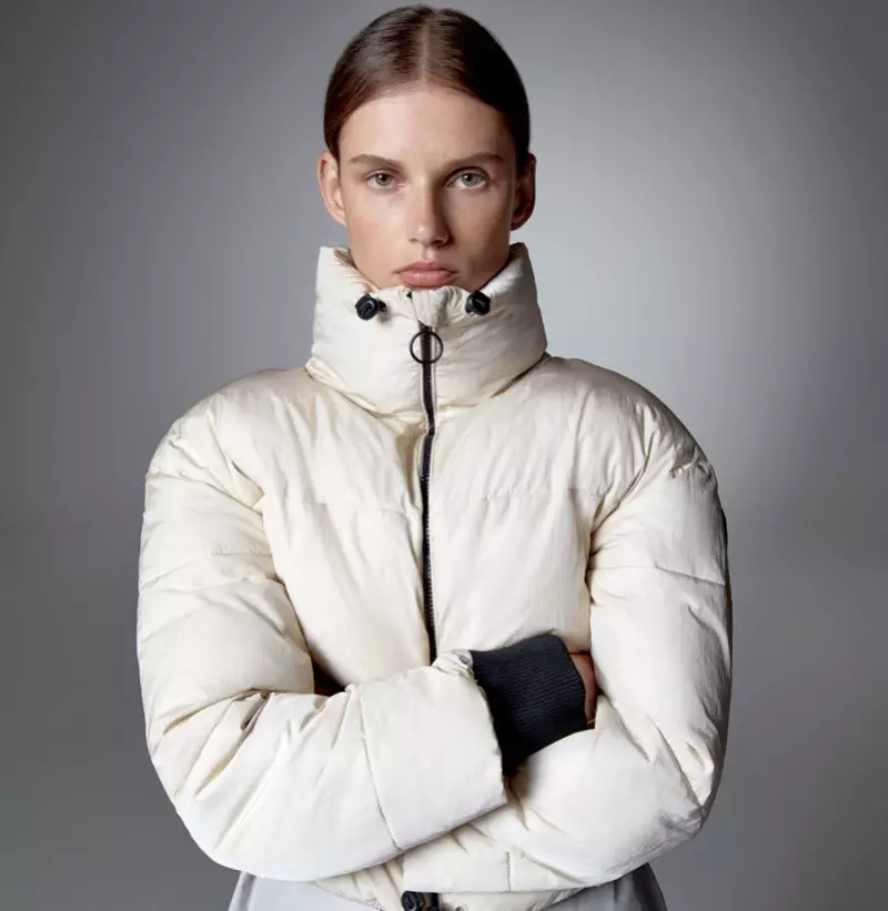 Zara Comfortemp Tèmik izolasyon Puffer Jacket.