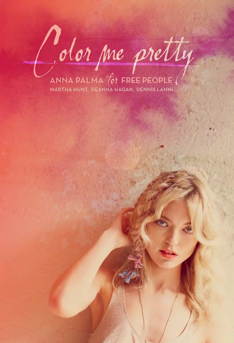 Martha Hunt for Free People February Lookbook de Anna Palma