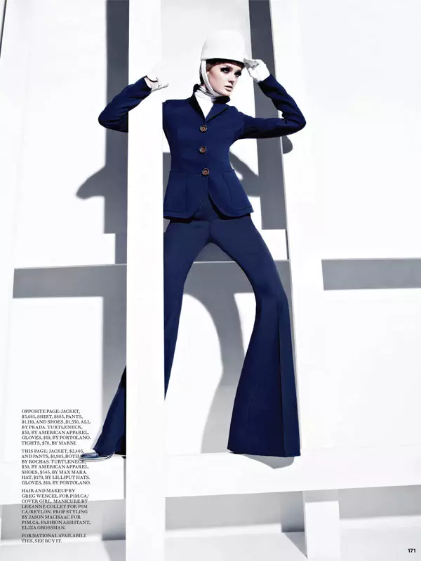 Lisa Cant er hluti af Mod Squad for Fashion September 2012 eftir Gabor Jurina