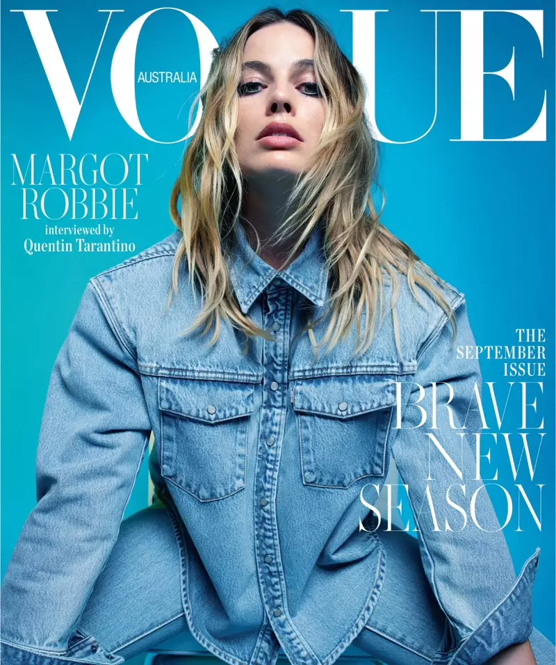 តារាសម្តែង Margot Robbie នៅលើគម្របទស្សនាវដ្តី Vogue Australia ខែកញ្ញា ឆ្នាំ 2019