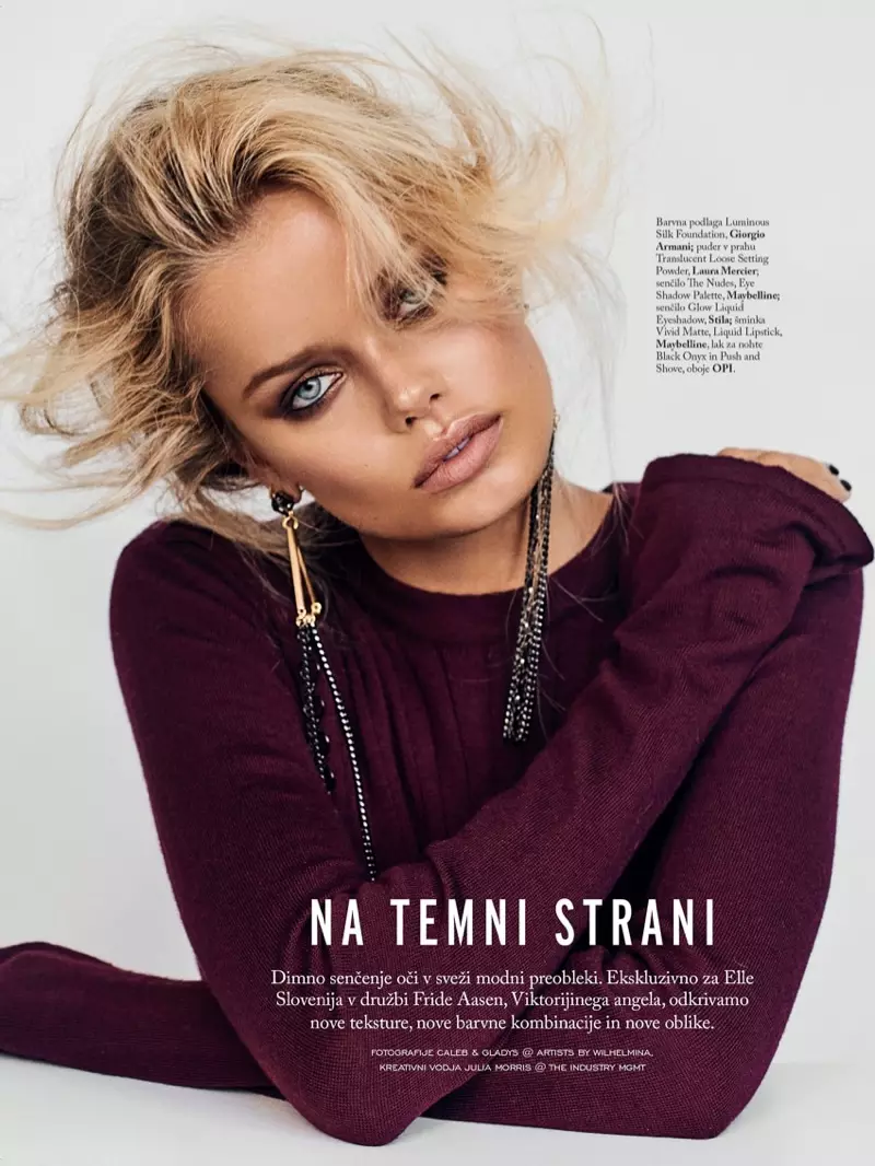 Frida Aasen, ELLE 슬로베니아의 시크한 메이크업 룩