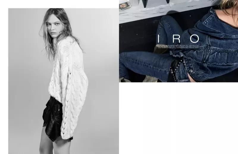 Sasha Pivovarova estrela a campanha outono-inverno 2017 da Iro