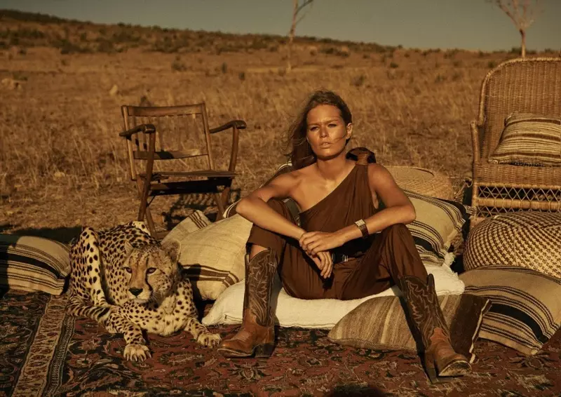 Anna Ewers Vogue Paris Safari Style Editorial