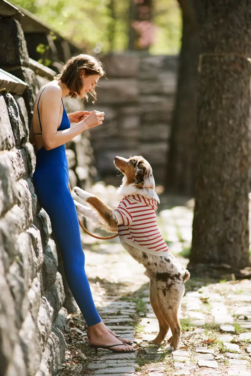 Zara Uzun Streç Tulum ve Çizgili Sweatshirt Pet Koleksiyonu.