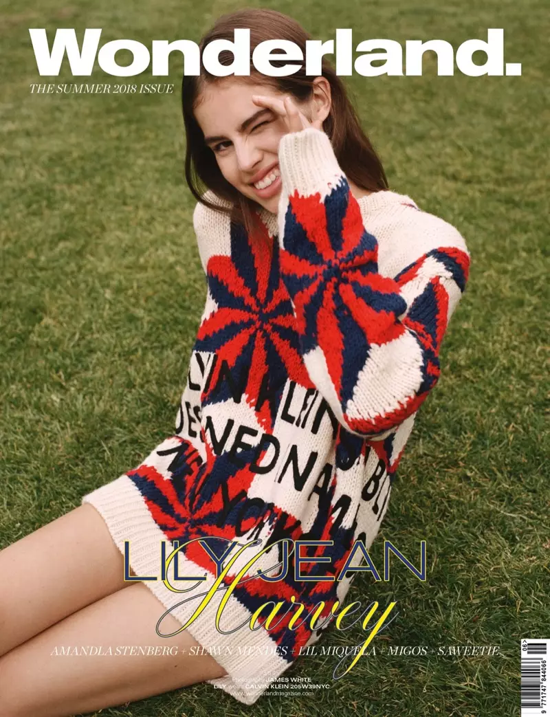 Lily Jean Harvey modelleerib Calvin Klein otsib ajakirja Wonderland Magazine