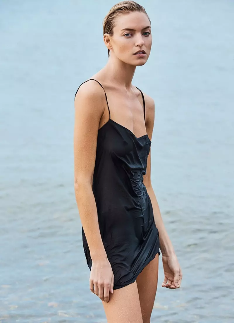 Martha Hunt Models Beach Fashion for Issue Magazine