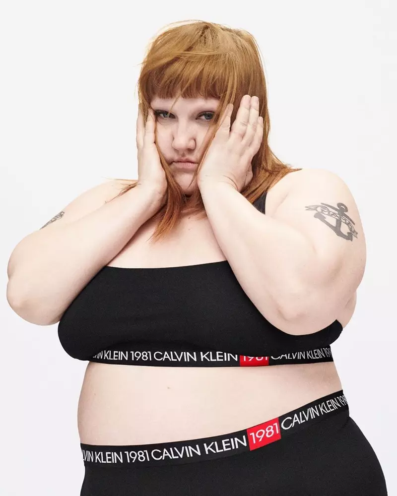 Il-kantanta Beth Ditto tidher fil-kampanja Calvin Klein Underwear tal-ħarifa-xitwa 2019