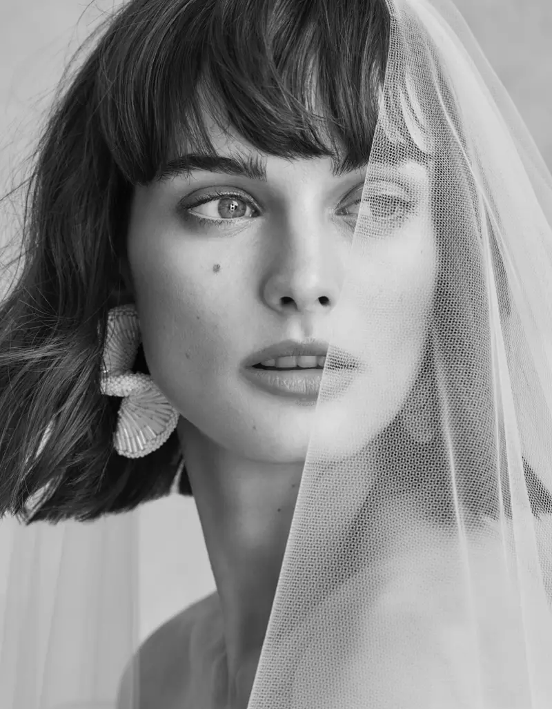 Sibui Nazarenko Wears Bridal Looks for Vogue Japan Wedding