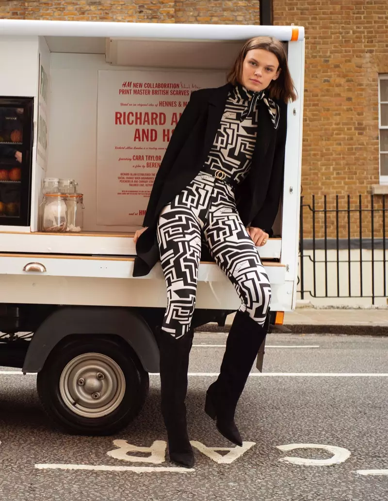 Cara Taylor estrela campanha de Richard Allan x H&M