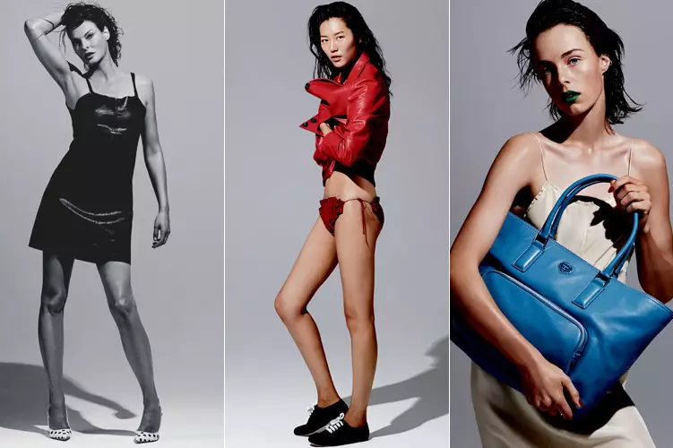 Liu Wen, Linda Evangelista, Edie Campbell untuk Katie Grand Loves Hogan Spring 2014