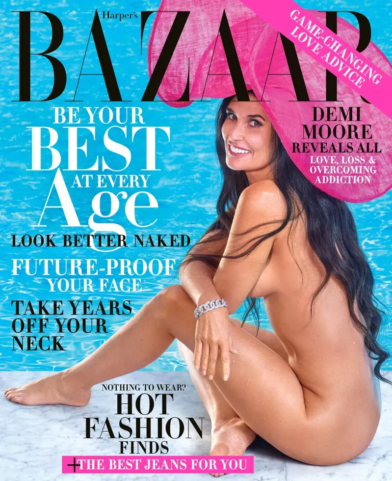 Demi Moore sa Harper's Bazaar US October 2019 Cover