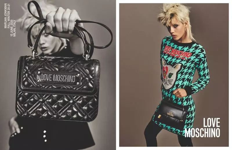 Marjan Jonkman lidera a campanha de outono-inverno 2020 da Love Moschino.