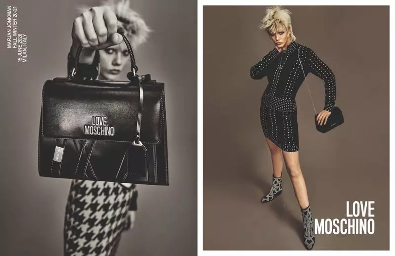 Love Moschino fokuserer på rock and roll-stil for høst-vinter 2020-kampanjen.