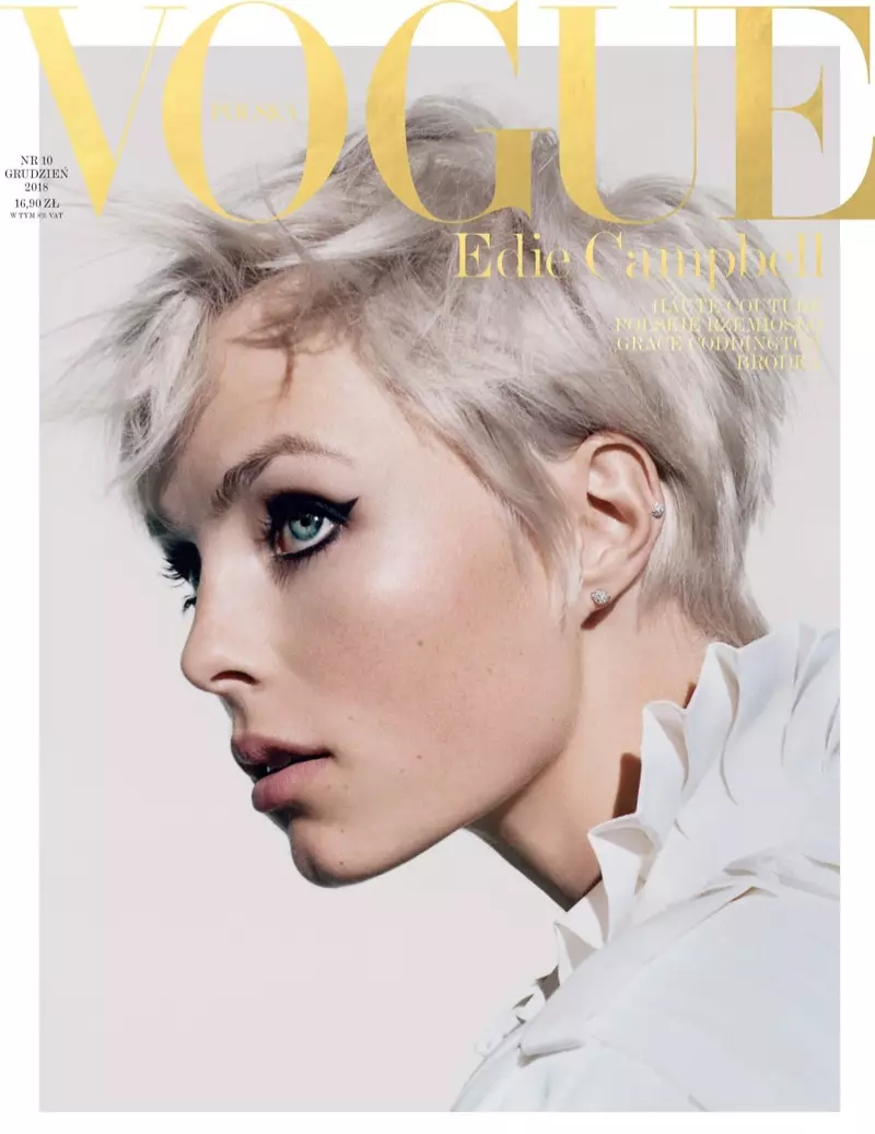 Edie Campbell pozon në kërkim për Vogue Poland