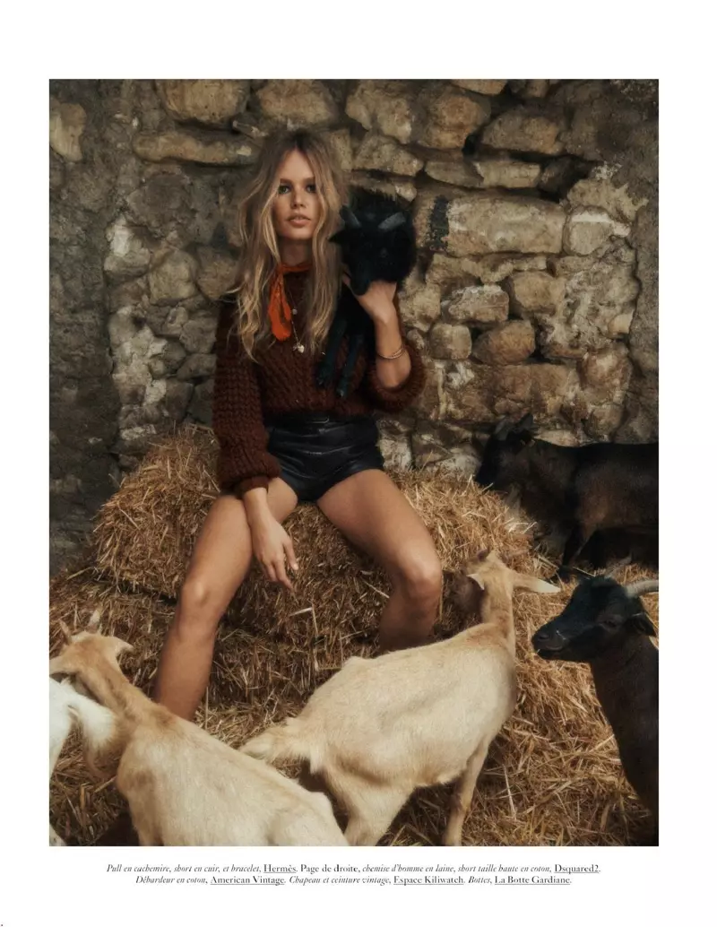 Anna Ewers сән фермасының модельдері Vogue Paris журналын іздейді